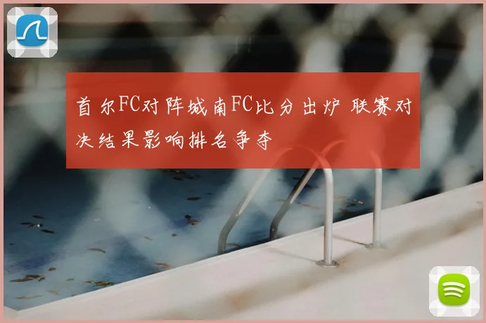 首尔FC对阵城南FC比分出炉 联赛对决结果影响排名争夺